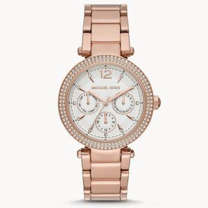 NWT Michael Kors Women's Parker Multifunction MK5781 Watch